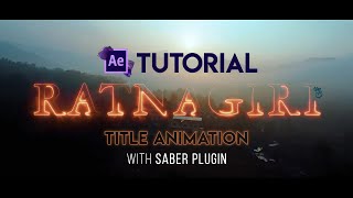 After Effect Tutorial : How to Make Neon Animation Title or Logo in 5 mins (with Saber Plugin).