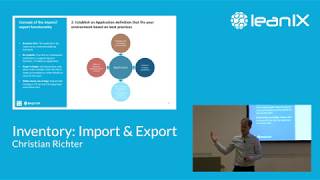 LeanIX Training EA Connect Days 2018: Inventory: Import & Export