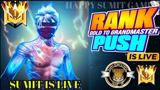 FREE FIRE LIVE | SUMIT IS BACK | FF BR RANKED PUSH LIVE | #freefirelive#guildtestlive