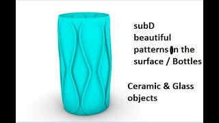 SubD Rhino 3D glass & ceramic pattern