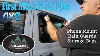 First Mods n Add Ons Holder Window Bagsfor the Jeep Wrangler Sahara 4xe PHEV Electric