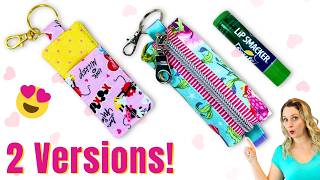 DIY chapstick holder sewing tutorial for beginners