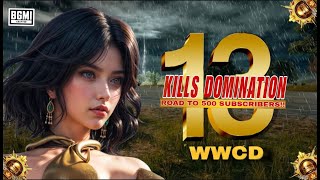 Conqueror Rank Push Gameplay | 13 kills Domination | BGMI iphone #gaming