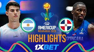 Argentina 🇦🇷 outlast Dominican Republic 🇩🇴 in hard-fought battle at #AmeriCup 2025!