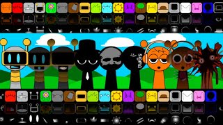 Incredibox Sprunki FUNBOT Sprunki BLACK And Sprunki OREN mix all in one