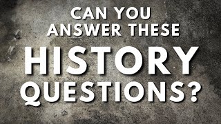 HOW'S YOUR HISTORY? - IF YOU CAN'T ANSWER THESE  ↪ BACK TO SCHOOL?