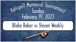 Blake Baker vs Steven Weakly