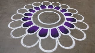 Newyear 2026 big rangoli designs|Newyear muggulu designs|newyear beautiful rangoli| Amazing rangoli