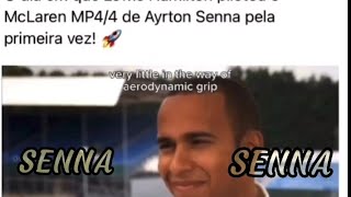 Lewis Hamilton pilota MCLAREN de AYRTON SENNA #senna #lewishamilton #mclaren