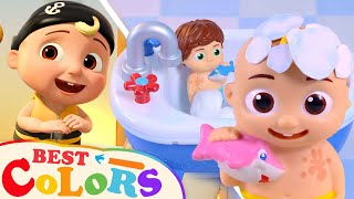 JJ's Bath Song Toy Play Mashup - Bedtime Routine | Cocomelon Nursery Rhymes