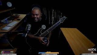 Meshuggah "Straws Pulled At Random" cover played by Josh Travis (65 songs Stream 2)