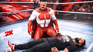 Roman Reigns John Cena Brock Lesnar Vs Omniman's Mystery Team WWE 2K25