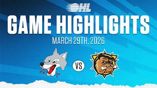 OHL Highlights: Sudbury Wolves @ Brantford Bulldogs Mar. 29, 2026