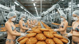 From Raw Chicken to Breaded Patties | Inside a Modern Chicken Factory