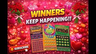 💕💕  VALENTINE'S DAY $160,000,000 LOTTERY TICKET SCRATCH OFF | JACKPOT? 💕💕