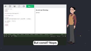 JavaScript const - Part 5 - Hoisting & const - #w3schools #javascript #programming
