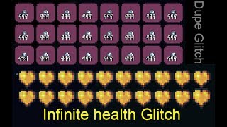 Terraria mobile 1.3 - Infinite health + Dupe Glitch!