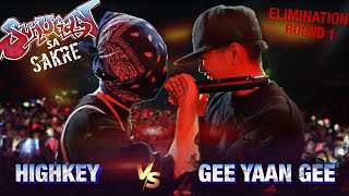 Sunugan Sa Sakre - Highkey  vs Gee Yaan Gee (Elimination Round 1)