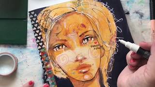 Art Journal Play | Gratitude Junk Journal 2019 | Day 1