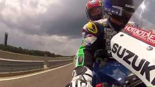 Will Lochamy on the Chris Ulrich #18 Suzuki Superbike at Barber