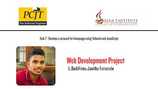 Task 7 : Develop a carousel for homepage using Tailwind and JavaScript | Buddhima Janitha