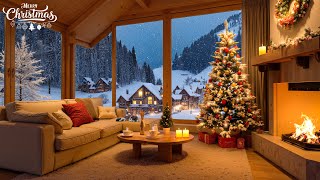 Beautiful Snowy Christmas Ambience ❄️ Snowy Town Christmas Music for Sleep & Relaxation