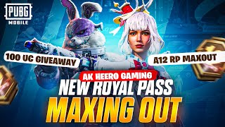 NEW ROYALPASS A12 MAXING OUT || 100 UC GIVEAWAY ON 0 LIKE COMMENT 😂 || SUPPORT GUYS ...
