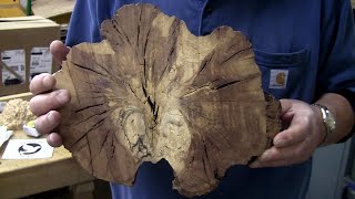 Cherry Burl With A Surprise! - Wood Turning