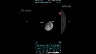 Jan 1st Uranus/Moon Occultation