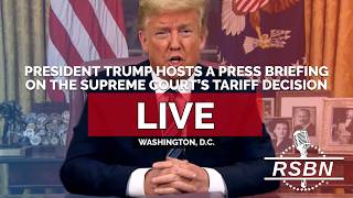 LIVE: President Trump Hosts a Press Briefing on the Supreme Court’s Tariff Decision - 02/20/26