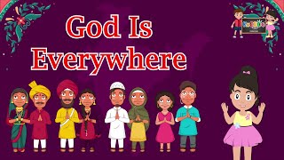 God Is Everywhere | Religion Names And Worship Places | English Kids Learning | KooBoo