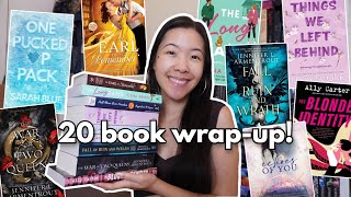 A 20 Book Wrap-Up! | a 5-star fantasy romance, hyped romance sequels, small town romances + more!