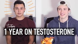 1 YEAR ON TESTOSTERONE (Top 3 Changes) | FTM Transgender Interview