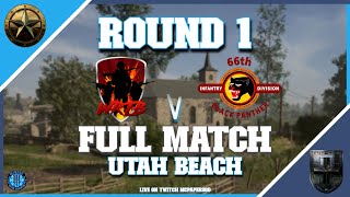WRTB v 66TH | WWL Round 1 | Admincam & Commentary | Utah beach | Hell Let Loose Console