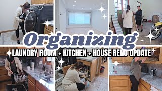 Clean with me / new washer & dryer / New puppy/ House reno / Cleaning motivation / Cleaning tik tok