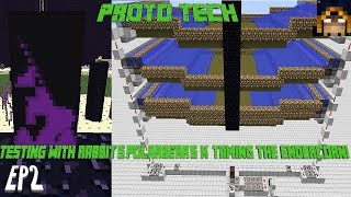 ProtoTech SMP EP2 testing with rabbit's,polarbear's & taming the endercorn!