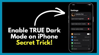 How To Enable SUPER DARK Mode on iPhone! (Hidden Settings)