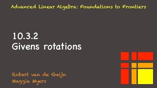 10.3.2 Givens rotations
