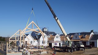 24' x 34' Post & Beam Carriage Barn Raising, Little Compton, RI