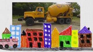 Funny Fire Engine for kids - Construction Machine Sounds