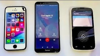 Triple calls Apple Iphone 5S vs Honor 9 Lite vs Highscreen Boost / Incoming & outgoing calls