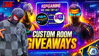 R2F HNY LIVE.  TODAY LIVE GIVEAWAY CUSTOM #freefire #garenafreefire #live     #livestream #shortlive