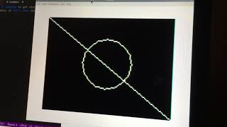 Color BASIC and high resolution graphics animation. #septandy