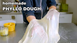 Homemade Phyllo dough and pastries