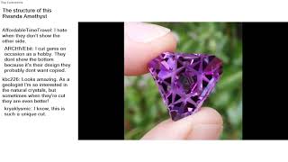 The structure of this Rwanda Amethyst