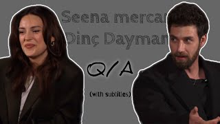Q/A session with Seena & Dinç with subtitles (Halime ve Dursun) | Kuruluş Orhan | Bozdağ film 