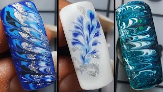 New Nail Art Compilation #214 | Drag Marble Nail Art Ideas | Nailicious