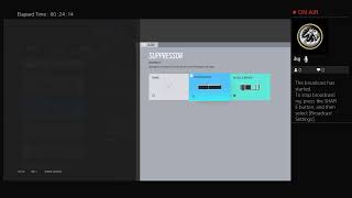 Hi Today we are going to play rainbow six an I'm going im starting another live stream i'iminecraft
