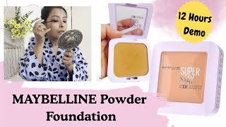 Maybelline super stay  powder foundation Review & Demo | Rj mahek