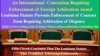 An International Convention Requiring Enforcement of Foreign Arbitration Award Doesn't Apply
